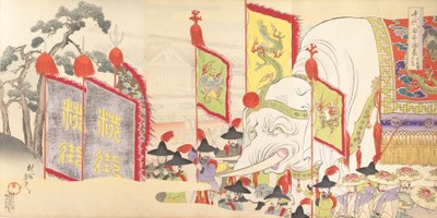 千代田 化ｓｔぇ あｌ部ｍ おｆ 面、 １８９７。、 １８９７。 作： Chikanobu Yoshu