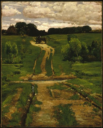 裏道 作： Childe Frederick Hassam