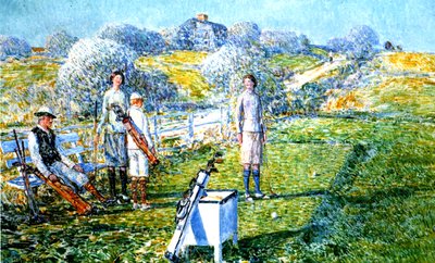 ゴルフのゲーム 作： Childe Frederick Hassam