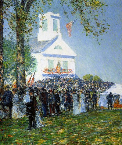 アメリカン カントリー フェア 作： Childe Frederick Hassam