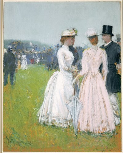 グランプリ・ド・パリで 作： Childe Frederick Hassam