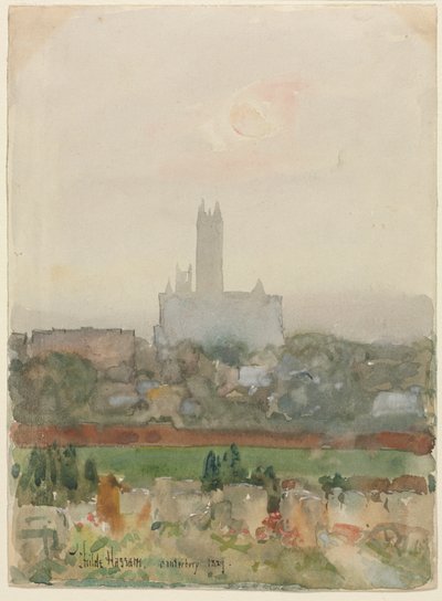 カンタベリー大聖堂 作： Childe Frederick Hassam