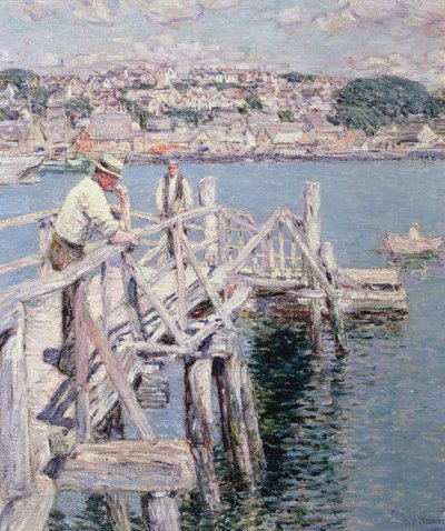 ドックシーン、グロスター 作： Childe Frederick Hassam