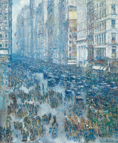 五番街 作： Childe Frederick Hassam