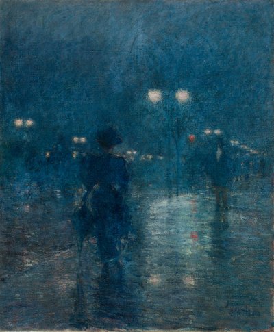 五番街ノクターン、1895年頃（キャンバスに油彩） 作： Childe Frederick Hassam