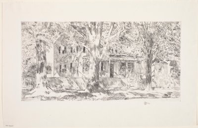 Casa na Main Street, East Hampton 作： Childe Frederick Hassam