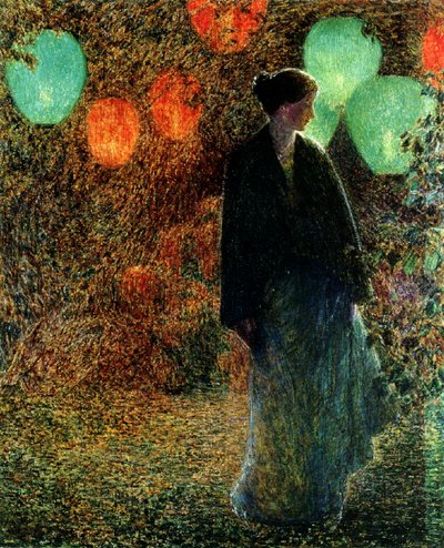 七月の夜 作： Childe Frederick Hassam