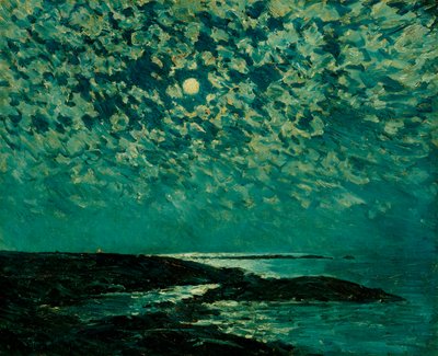 ムーンライト、ショールズ島 作： Childe Frederick Hassam