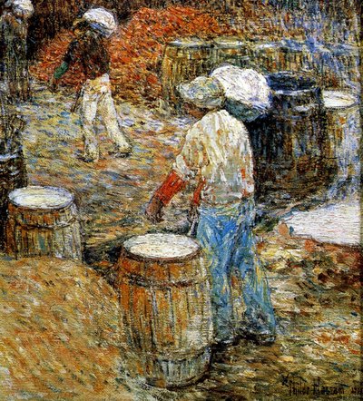 ニューヨーク、ホッド・キャリアズ 作： Childe Frederick Hassam