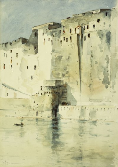 古い要塞ナポリ 作： Childe Frederick Hassam