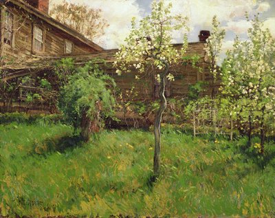 古い家、ドーチェスター 作： Childe Frederick Hassam