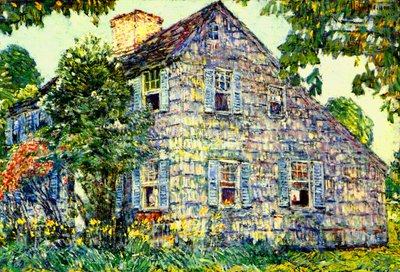 オールド ハウス、イースト ハンプトン 作： Childe Frederick Hassam