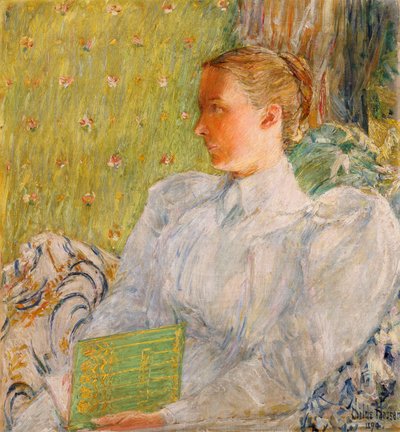 エディス・ブラニーの肖像（ドワイト・ブラニー夫人）1894年（キャンバスに油彩） 作： Childe Frederick Hassam