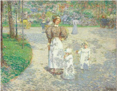 セントラルパークの春 作： Childe Frederick Hassam
