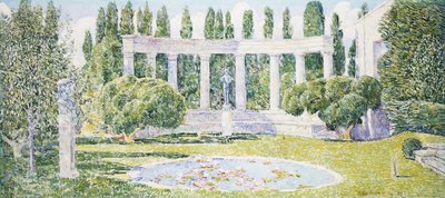 バートレット ガーデンズ、アマガンセット 作： Childe Frederick Hassam