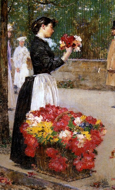 フラワーガール 作： Childe Frederick Hassam