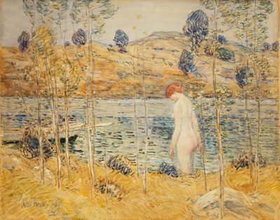 川岸 作： Childe Frederick Hassam