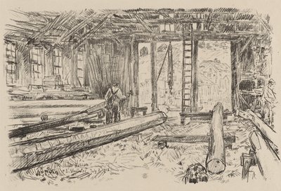 The Spar Shop、グロスター、7 月 8 日 作： Childe Frederick Hassam
