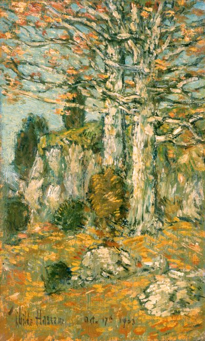 木の風景 作： Childe Frederick Hassam