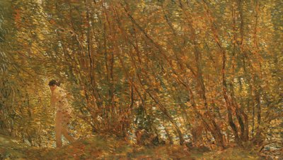 アルダーの下で 作： Childe Frederick Hassam