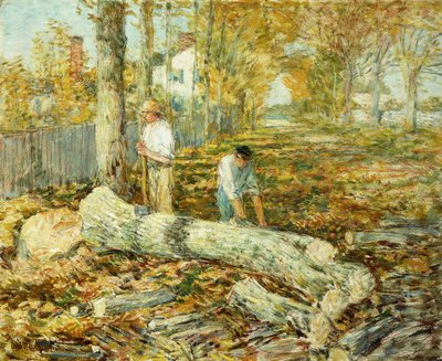 木こり（オールドニレ） 作： Childe Frederick Hassam