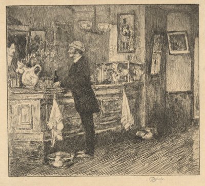 ニューイングランドのバールーム 作： Childe Hassam