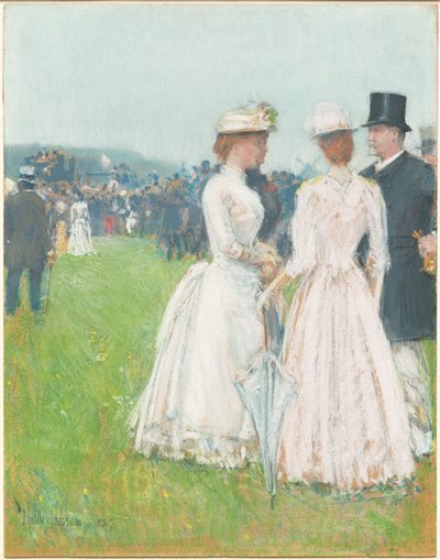 パリグランプリにて（パリグランプリにて） 作： Childe Hassam