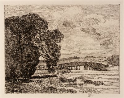 オールド・ライムの橋 作： Childe Hassam