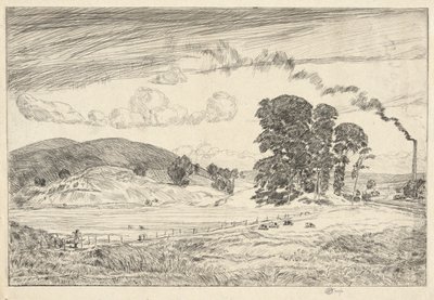 ダンベリー ヒルズ、1920 年 作： Childe Hassam