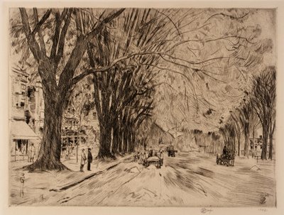 5月のイーザンプトン・エルムズ 作： Childe Hassam