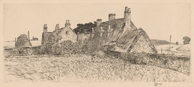 イングリッシュ コテージズ 作： Childe Hassam