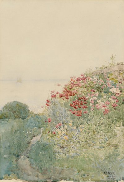 ケシ畑、ショールズ諸島 作： Childe Hassam