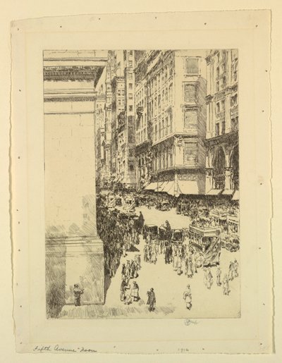 五番街、正午 作： Childe Hassam