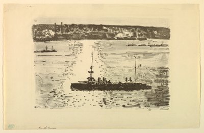 フランス巡洋艦 作： Childe Hassam