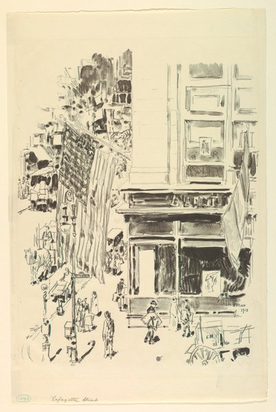 ラファイエット通り 作： Childe Hassam