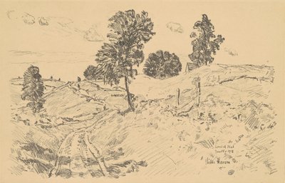 風景、ノドの国 作： Childe Hassam