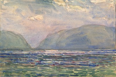 ニューバーグ上空正午 作： Childe Hassam