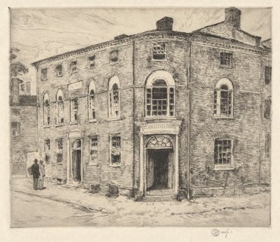 古い税関、ポーツマス、1915 作： Childe Hassam