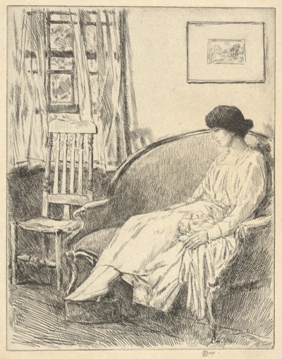 ウィンドウを開く 作： Childe Hassam