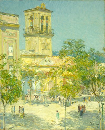 大船長の通り、コルドバ 作： Childe Hassam