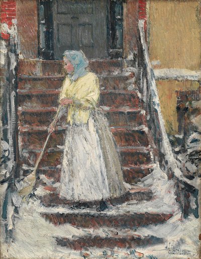 雪かき 作： Childe Hassam