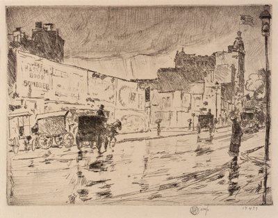 ビルボード、ニューヨーク 作： Childe Hassam
