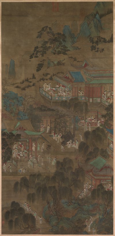 皇居の女官たち 作： China, Yuan dynasty