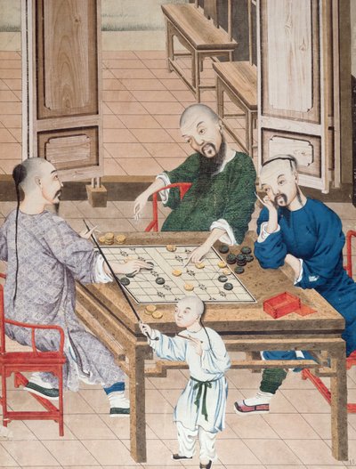 中国の戦略ゲーム、18世紀後半（紙にトイレ） 作： Chinese School