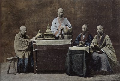 中国の青銅のグループ。 Gilotによる彫刻と印刷。 1896年、中国の学校（19世紀） 作： Chinese School