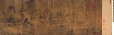 渓流にそよ風、手巻き 作： Chinese School