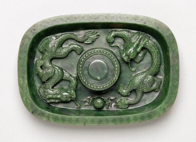 インペリアルカップスタンド（石材と木材）（193799も参照） 作： Chinese School