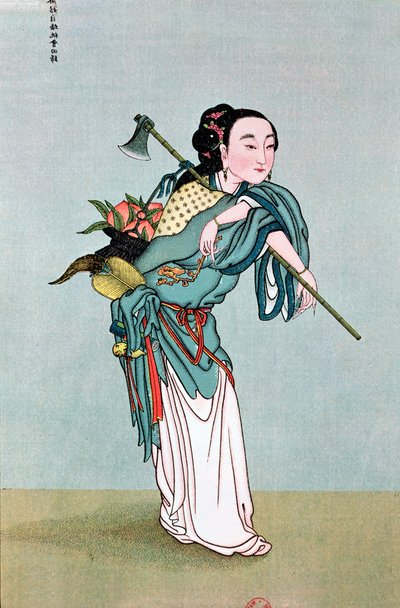 19世紀後半のアンリドール神父の作品からの薬用植物を運ぶ馬甲 作： Chinese School
