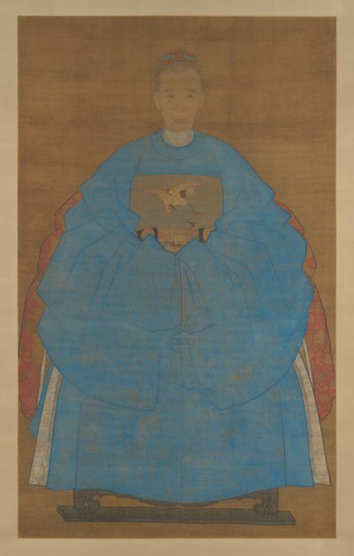 老婦人の肖像 作： Chinese School