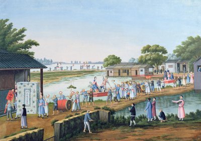 豊作を祝う中国の祭りの行列（紙にトイレ） 作： Chinese School